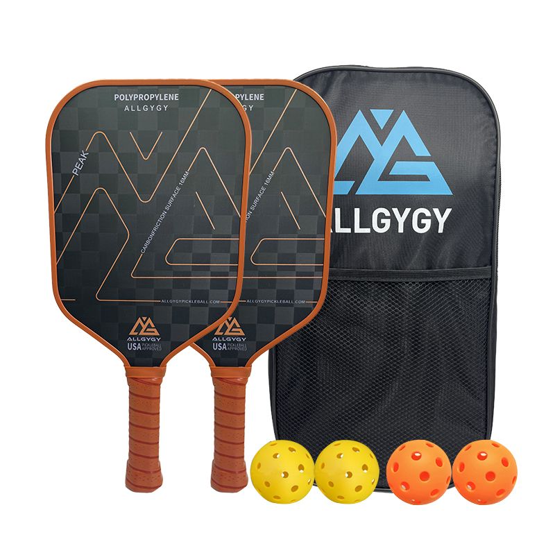 18K karbono-zuntzezko Pickleball Paleta multzoa