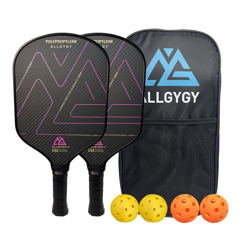 3K karbono-zuntzezko Pickleball eta paleta multzoa